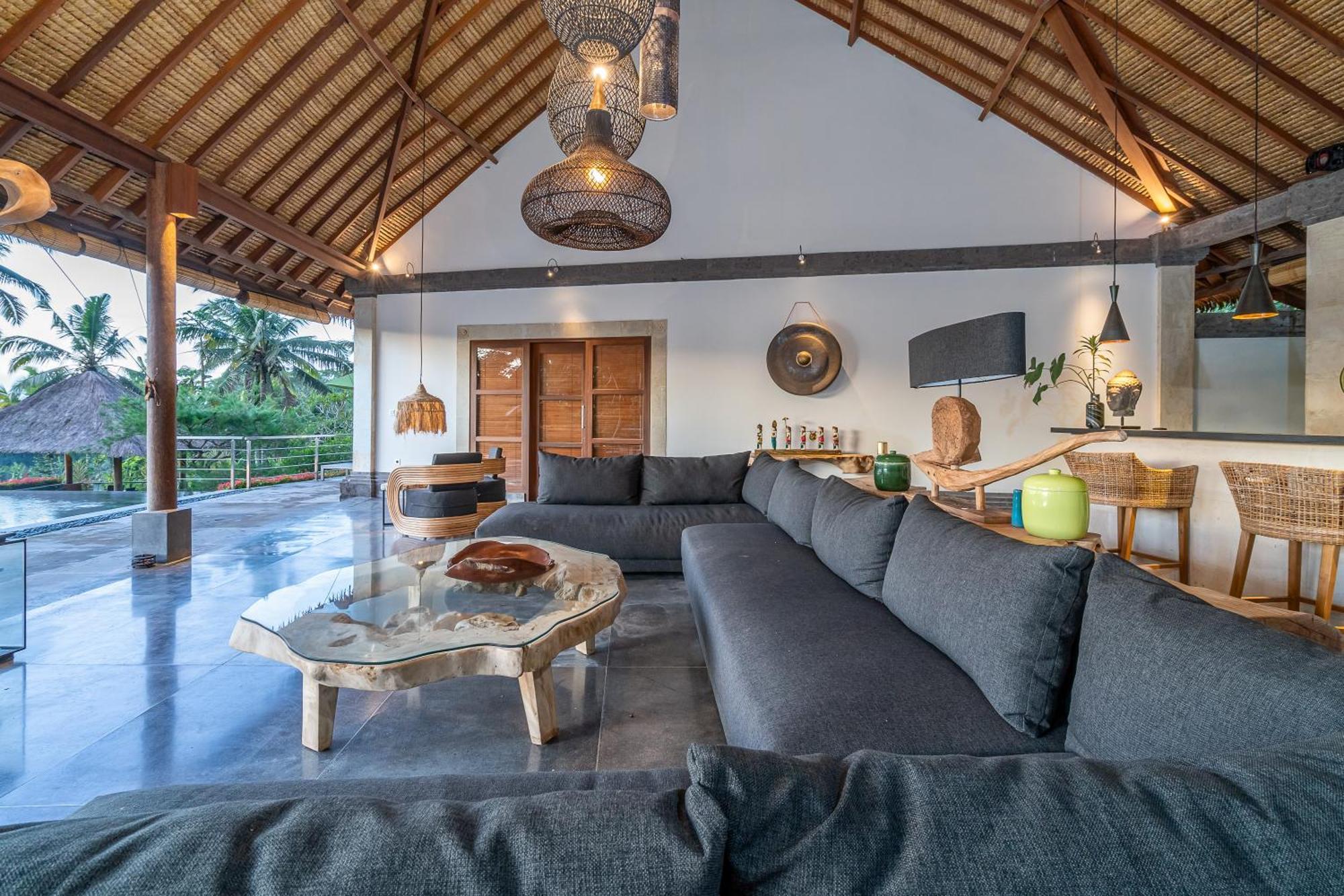 Villa Themma Jungle - Sumptuous 3Br Luxury Villa With Majestic Jungle View North Of Ubud Bagian luar foto