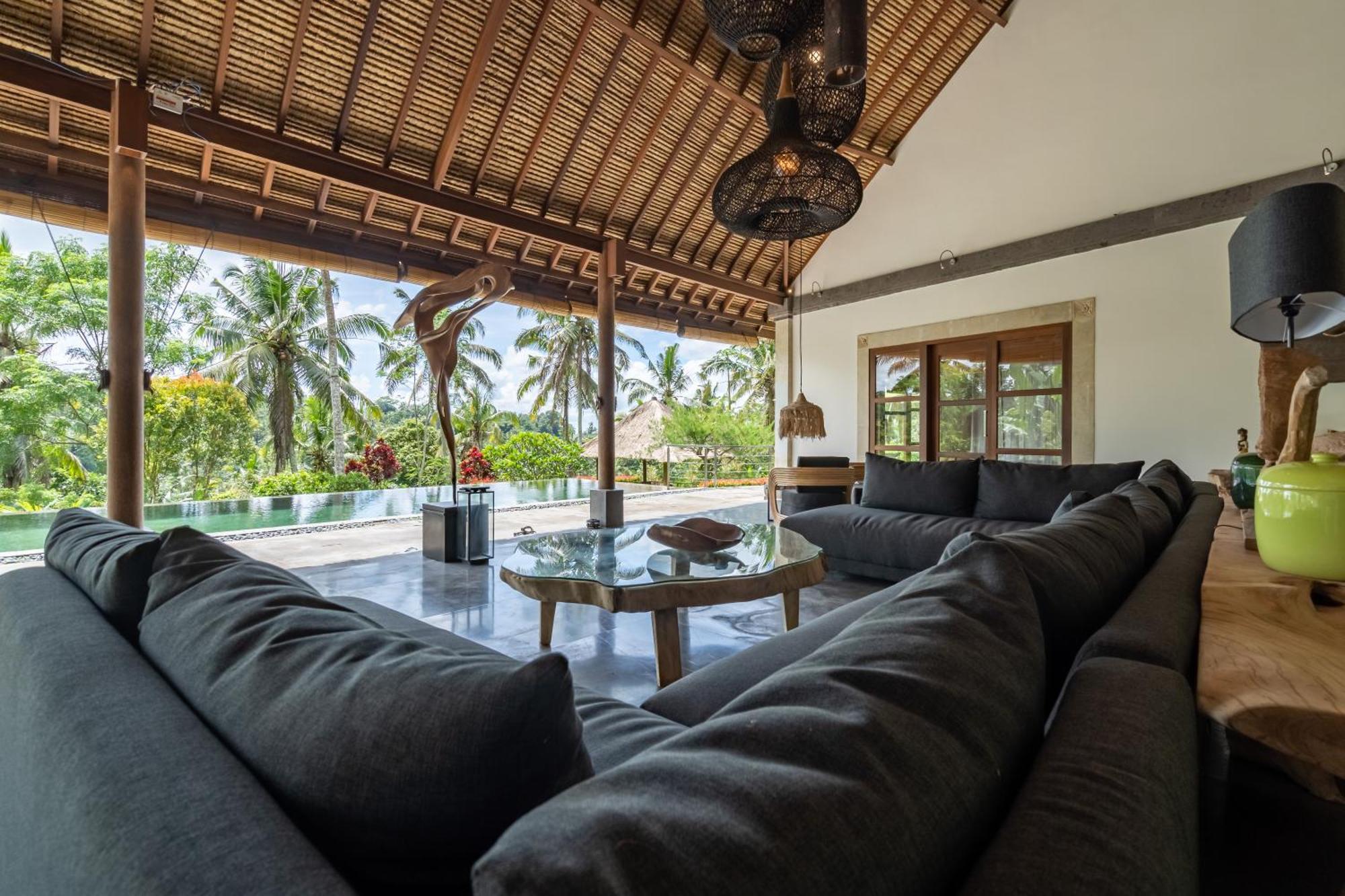 Villa Themma Jungle - Sumptuous 3Br Luxury Villa With Majestic Jungle View North Of Ubud Bagian luar foto